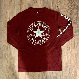 NWOT Boys Converse Chuck Taylor Long Sleeve Shirt Size M 10/12